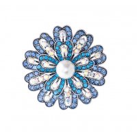 XSB255 - High-End Exquisite Blue Flower Brooch